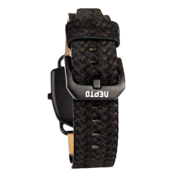 Nepto Montre Black Reverso – Cuir Corda Noir