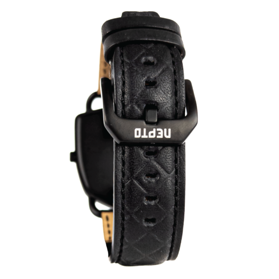 Nepto Montre Black Reverso – Cuir Matelassé Noir