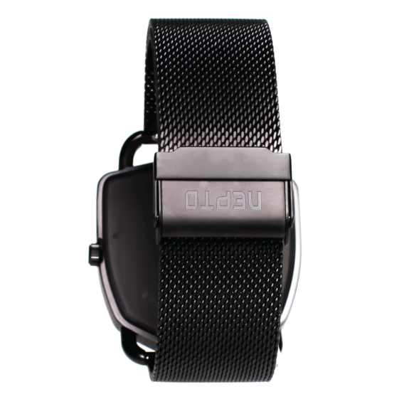 Nepto Montre Black Reverso – Mesh Métal