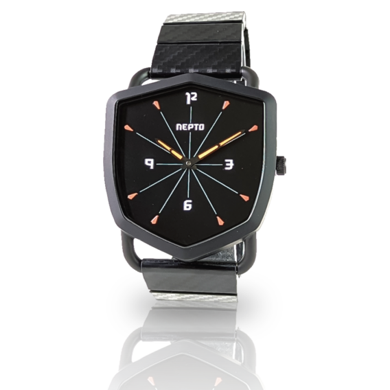 nepto Montre Black Reverso – Oyster Carbone