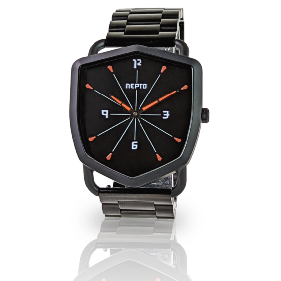 nepto Montre Black Reverso – Oyster Métal Noir