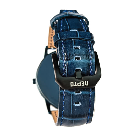 Nepto Montre Blue Smoke – Cuir Croco Bleu