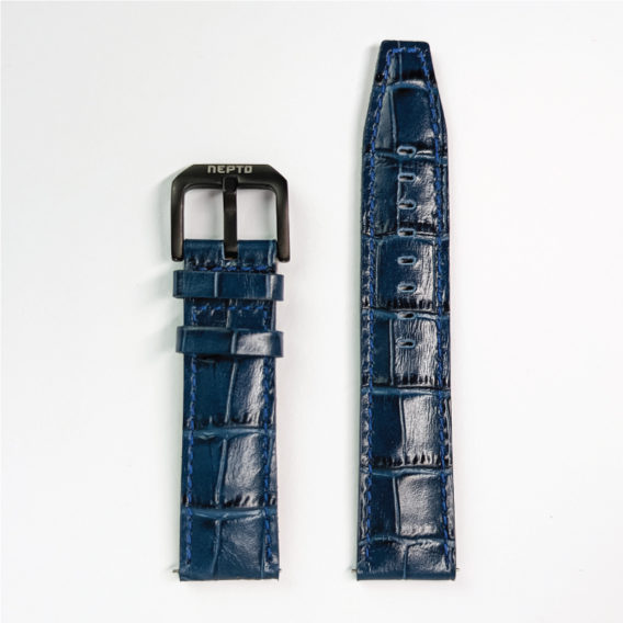 Nepto Montre Blue Smoke – Cuir Croco Bleu