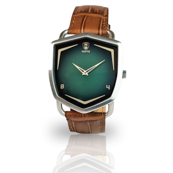 nepto Montre Green Spectra – Cuir Alligator Noce