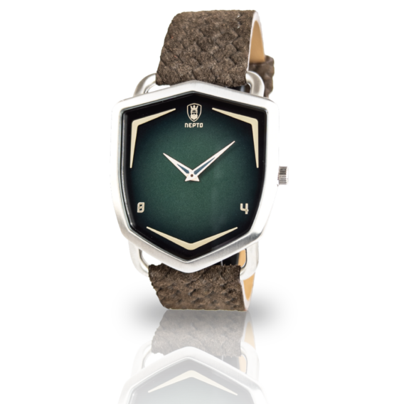 nepto Montre Green Spectra – Cuir Corda Marron