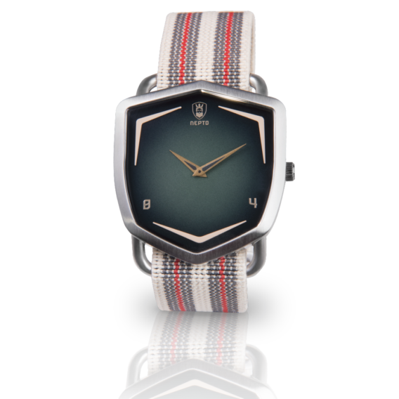 nepto Montre Green Spectra – Nato Nylon Beige