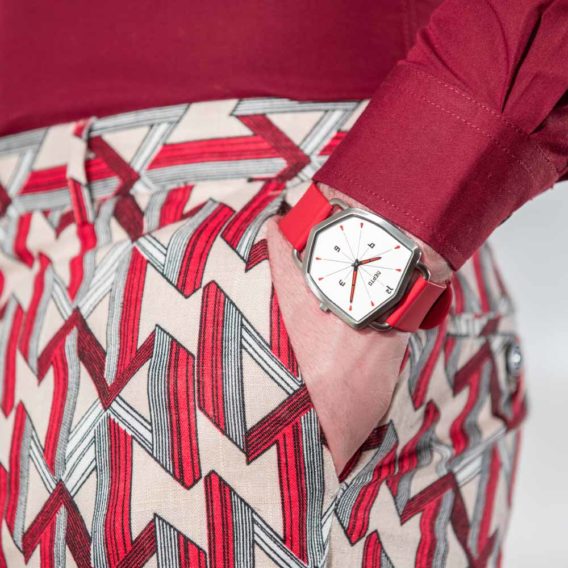 Nepto Montre White Reverso – Silicone Rouge