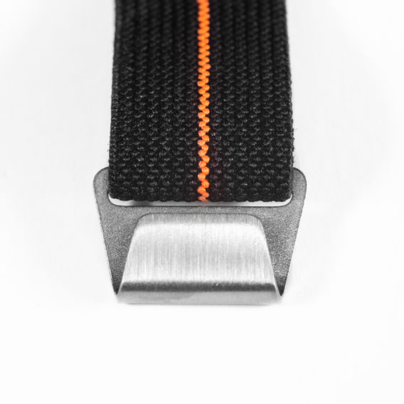 nepto NATO Nylon Noir/Orange 22mm