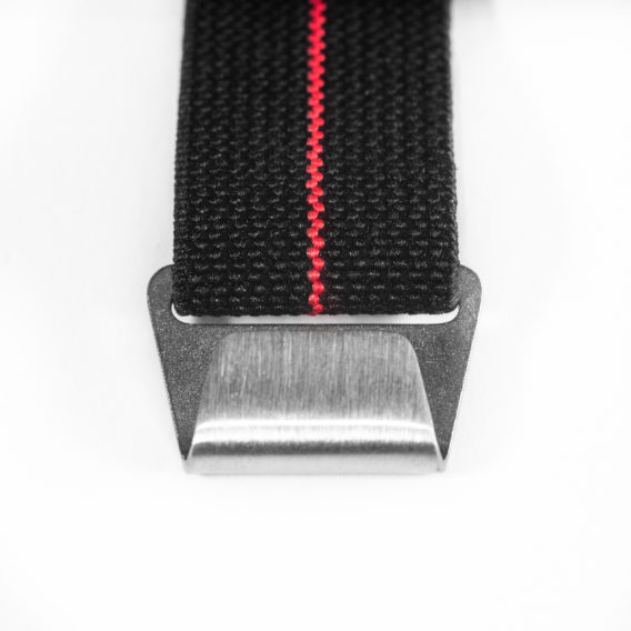 nepto NATO Nylon Noir/Rouge 22mm