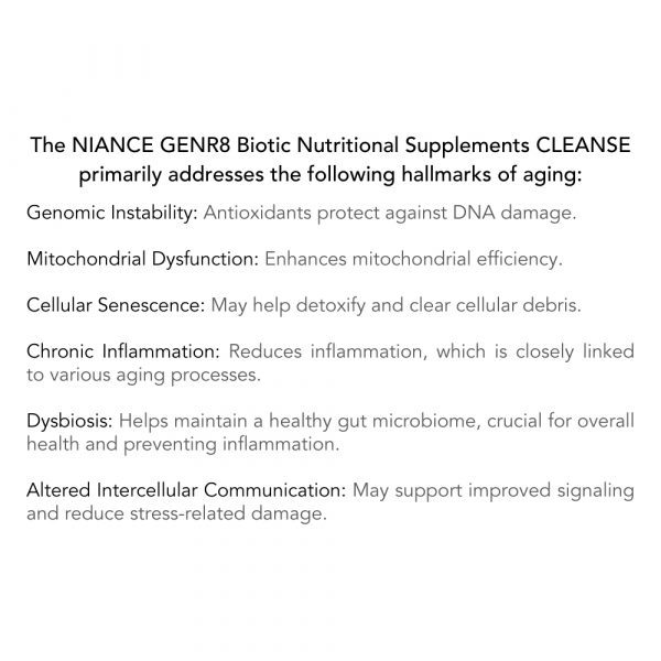 Niance GENR8® BIOTIC Compléments Nutritionnels CLEANSE