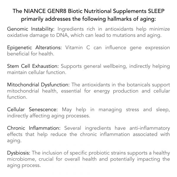 Niance GENR8® BIOTIC Suppléments Nutritionnels SOMMEIL