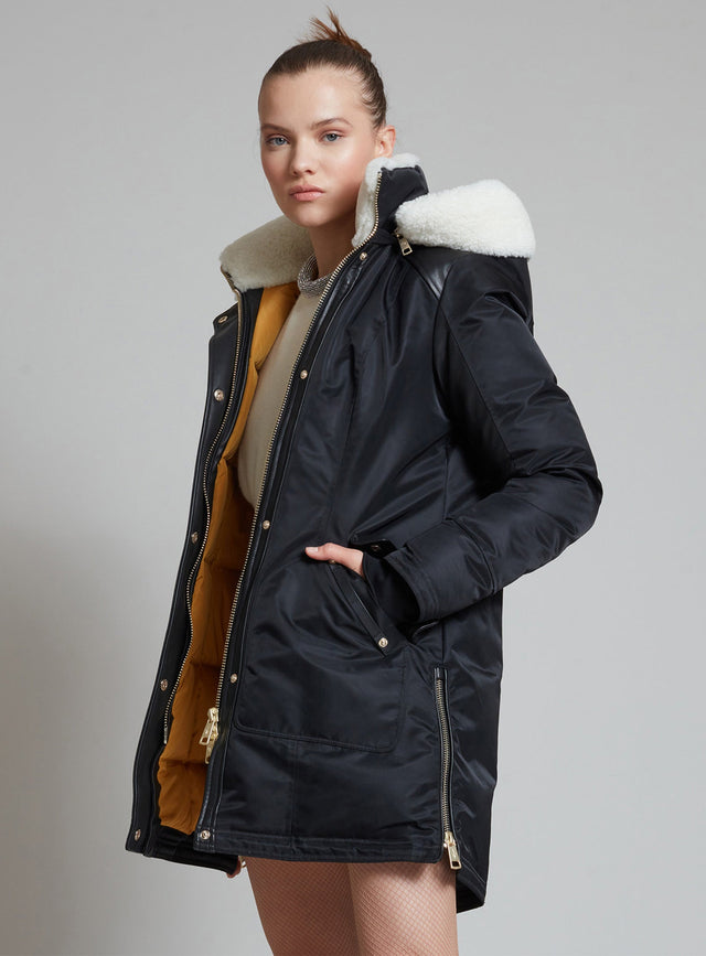 Nicole Benisti CHELSEA PARKA À FINITIONS EN SHEARLING