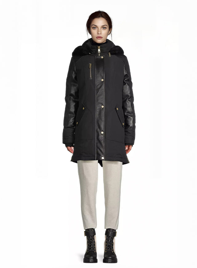 Nicole Benisti CHELSEA PARKA À FINITIONS EN SHEARLING