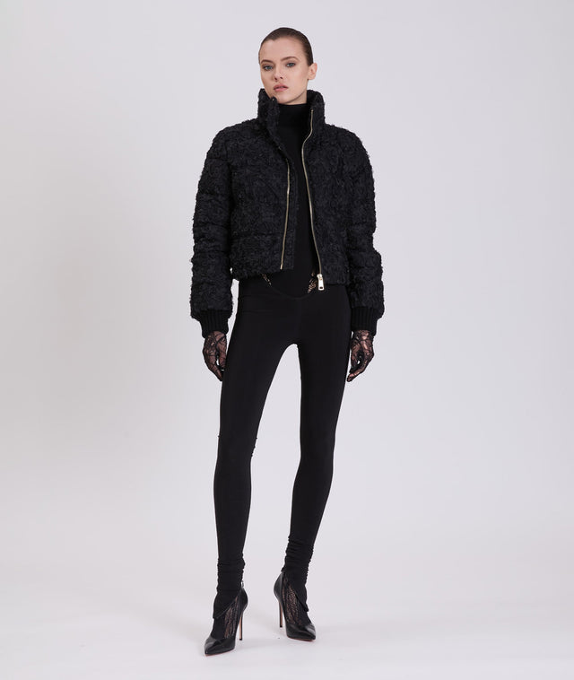 nicole benisti JUIN EN DENTELLE FLORALE VESTE BOMBER EN DENTELLE FLORALE