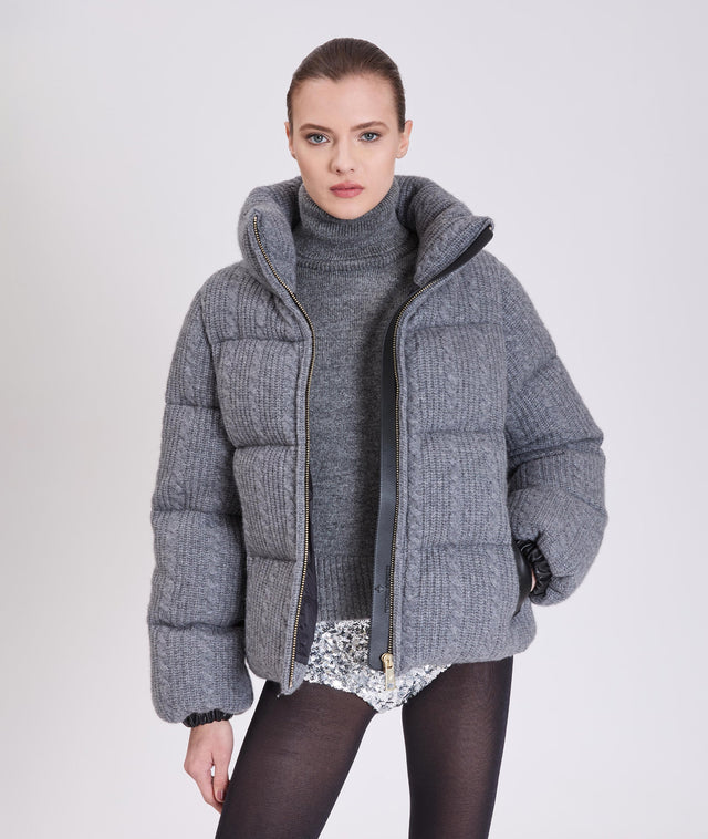Nicole Benisti KENSINGTON TRICOT CACHMIRE VESTE PUFFER EN TRICOT CACHMIRE