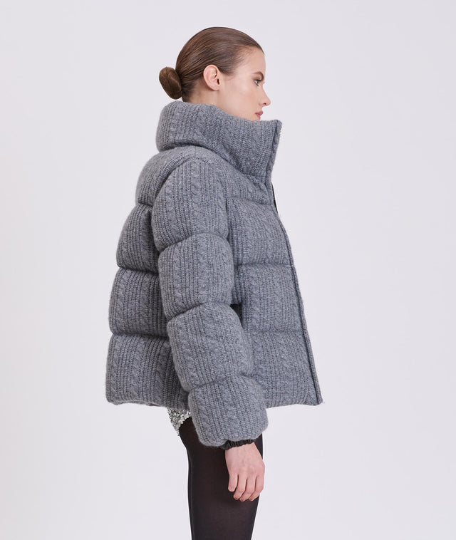 Nicole Benisti KENSINGTON TRICOT CACHMIRE VESTE PUFFER EN TRICOT CACHMIRE