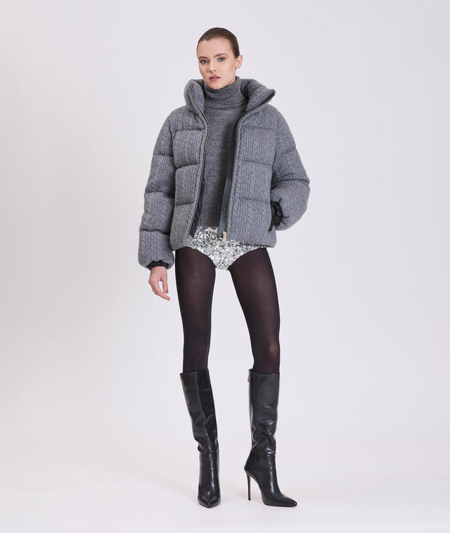 Nicole Benisti KENSINGTON TRICOT CACHMIRE VESTE PUFFER EN TRICOT CACHMIRE