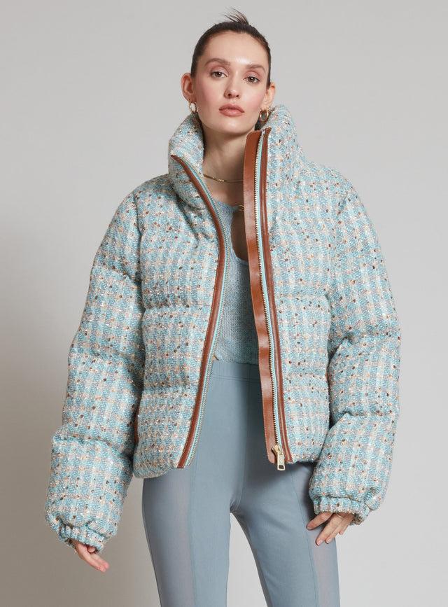 nicole benisti KENSINGTON VESTE REMBOURRÉE PASTEL EN TWEED
