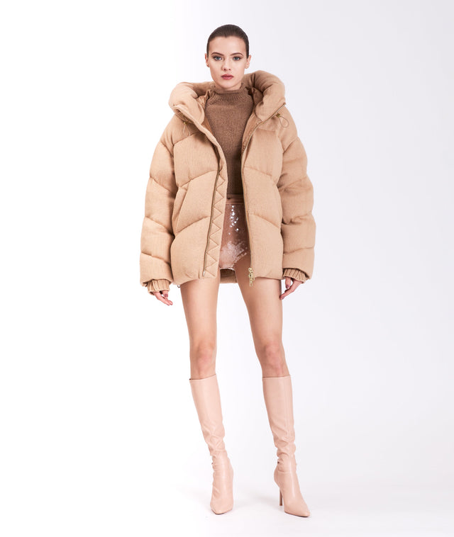 nicole benisti MONTAGUE CACHEMIRE VESTE PUFFER EN CACHEMIRE TRICOTÉE