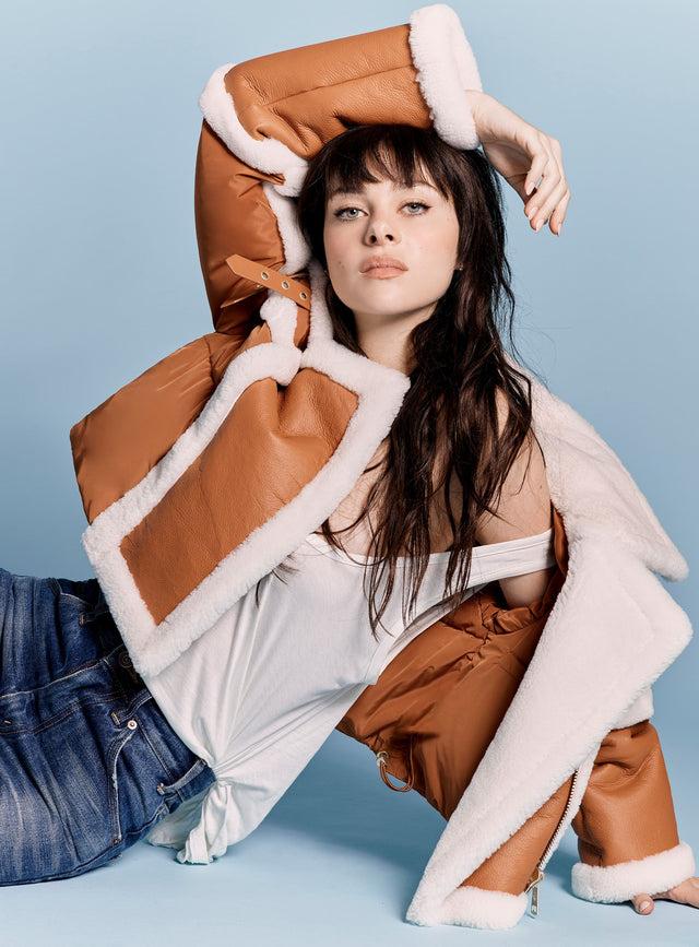 nicole benisti MONTANA VESTE REMBOURRÉE COURTE EN SHEARLING