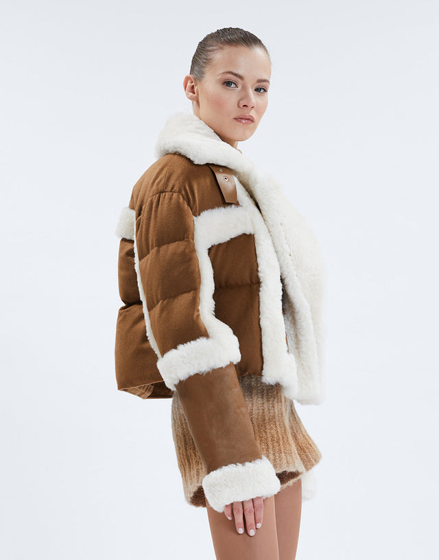 Nicole Benisti MONTANA VESTE REMBOURRÉE EN CACHEMIRE