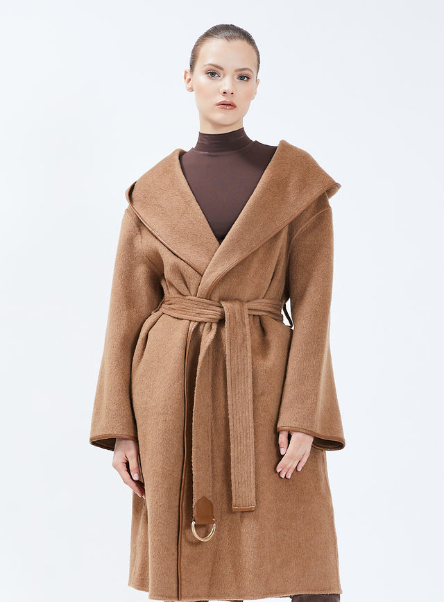 Nicole Benisti AUBE VESTE LONGUE EN TWEED
