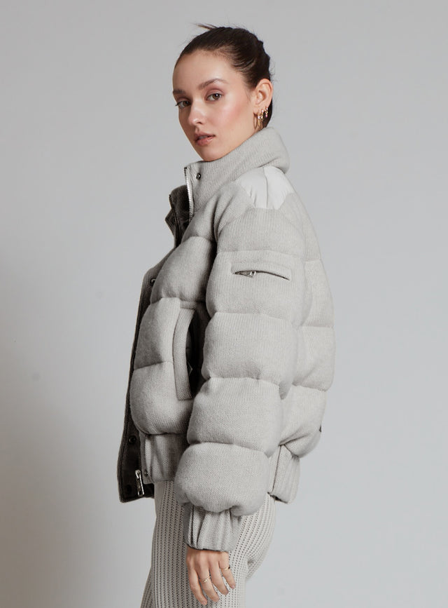 Nicole Benisti BROOKLYN VESTE BOMBER EN CACHEMIRE