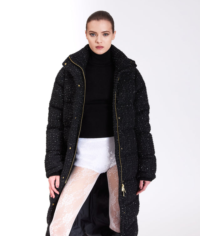 Nicole Benisti DAWN TWEED VESTE PUFFER EN TWEED