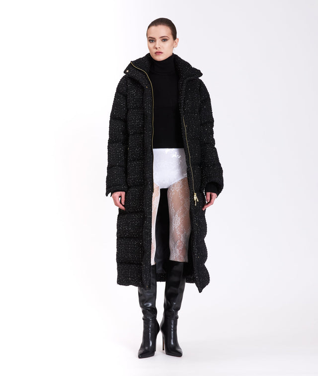 nicole benisti DAWN TWEED VESTE PUFFER EN TWEED