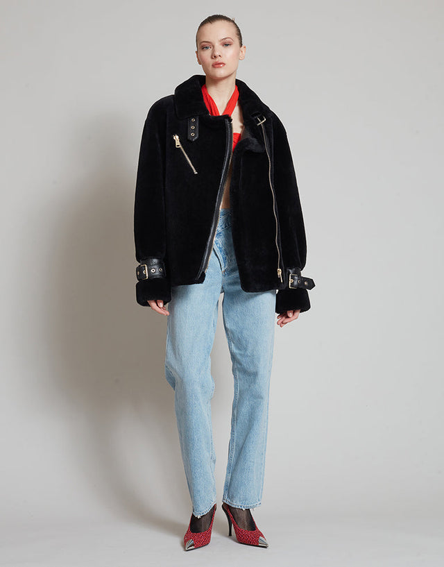 nicole benisti GRANDE VESTE EN SHEARLING