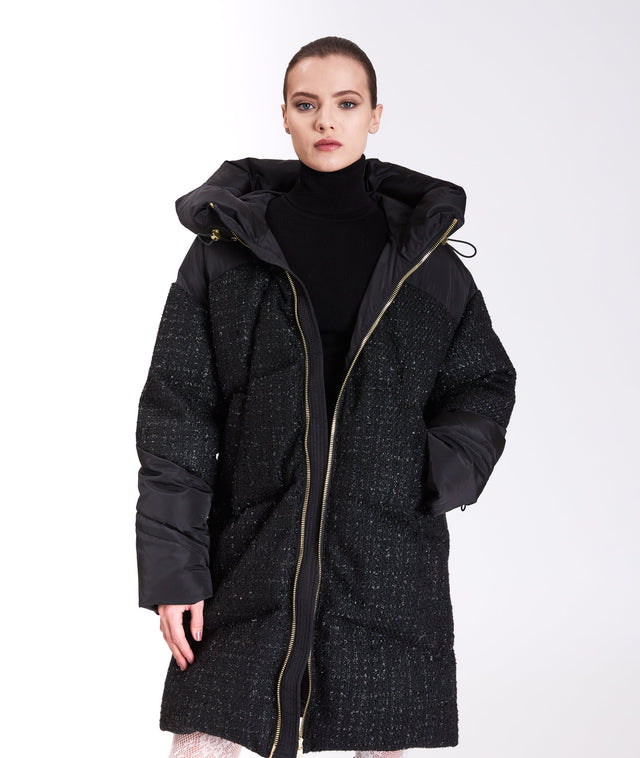 Nicole Benisti MIKAELA TWEED VESTE PUFFER EN TWEED
