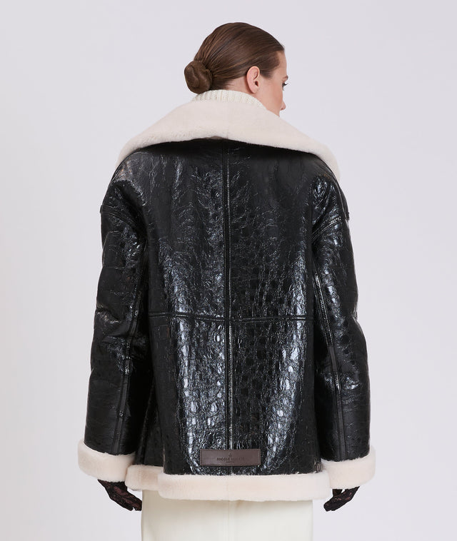 Nicole Benisti OISEAU VESTE EN MOUTON