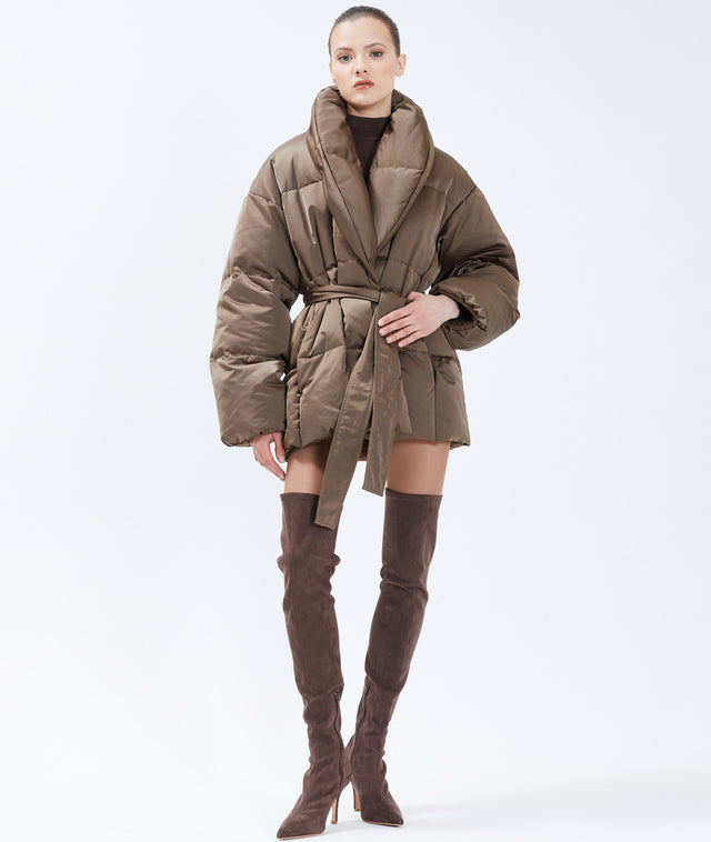 nicole benisti PRISCILLE VESTE REMBOURRÉE EN SATIN