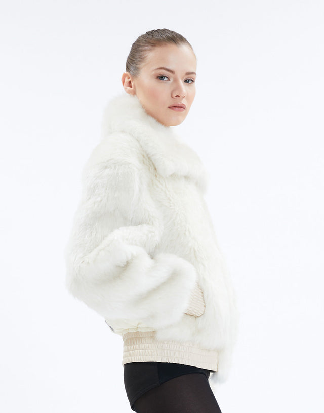 Nicole Benisti SAULE VESTE EN SHEARLING CHEVEUX LONGS