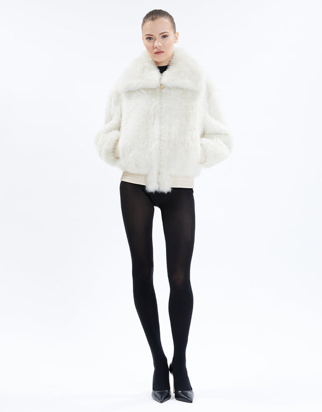 nicole benisti SAULE VESTE EN SHEARLING CHEVEUX LONGS