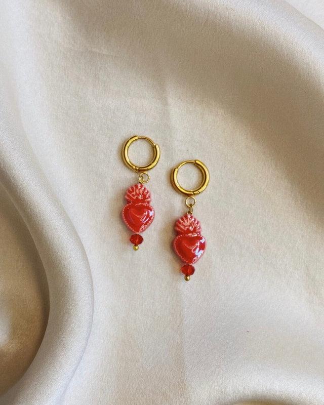Nina Des Criquets Boucles D'oreilles "LALY" Café
