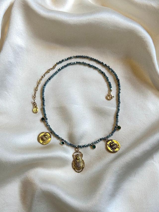 nina des criquets Collier "GARDENIA"