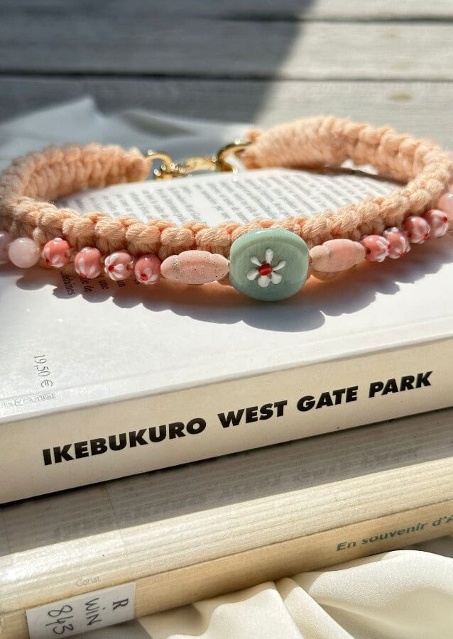Nina Des Criquets Collier "GEORGES" Quartz Rose