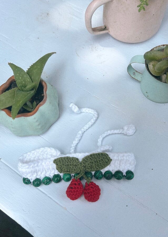 nina des criquets Collier "LULU" Malachite