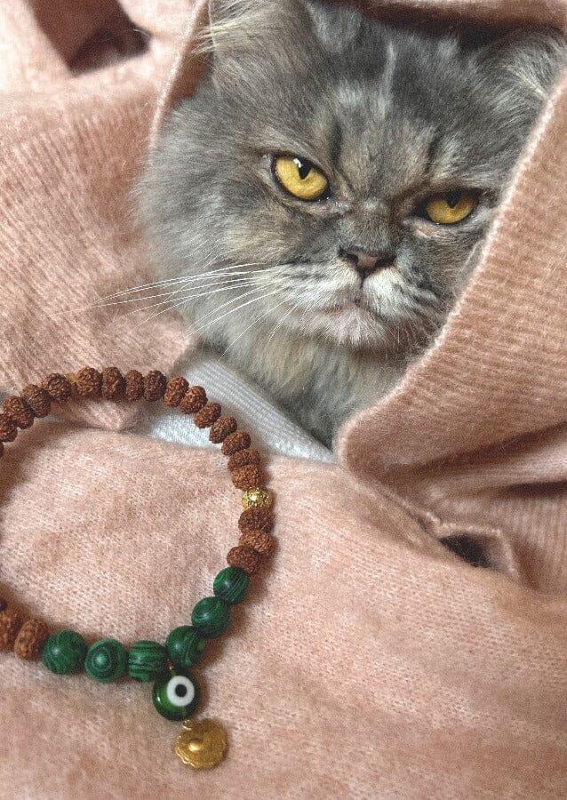 Nina Des Criquets Collier "MOCHI" Malachite