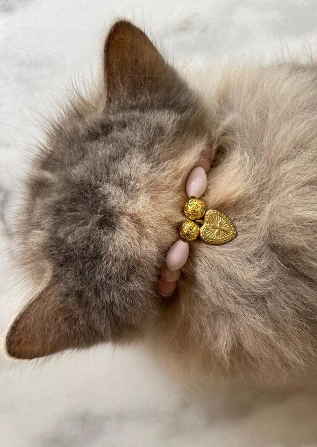 Nina Des Criquets Collier "MOCHI" Quartz Rose