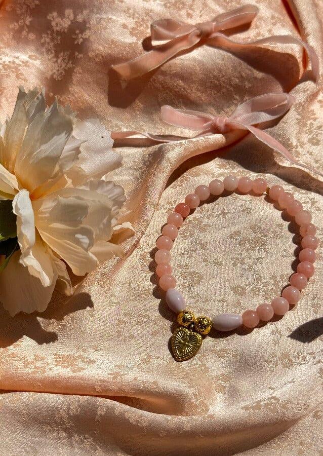 nina des criquets Collier "MOCHI" Quartz Rose