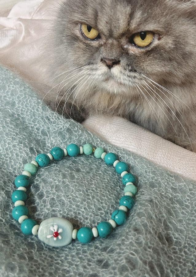nina des criquets Collier "MOCHI" Turquoise