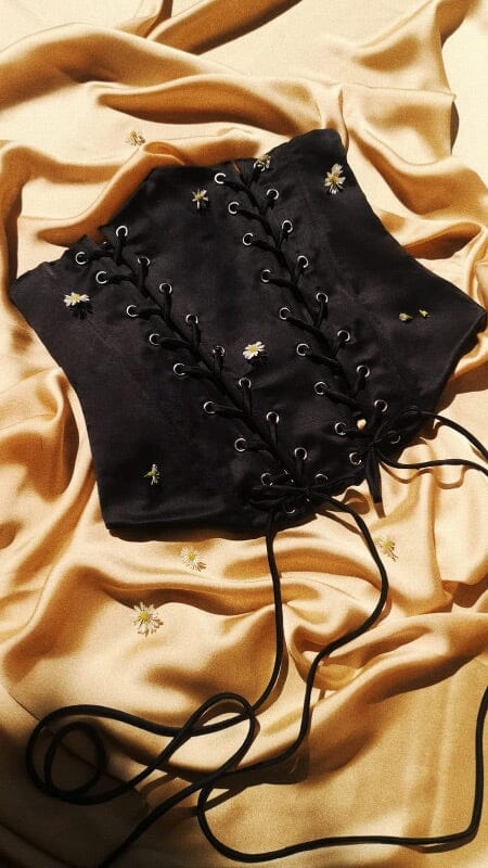 Nina Des Criquets Corset "LÉOPOLDINE" Blanc