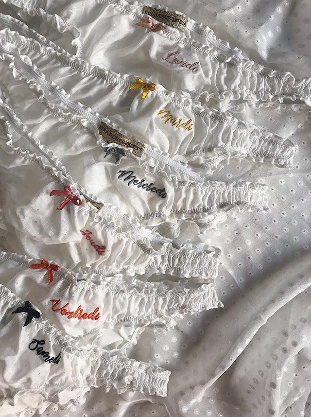 nina des criquets Culotte Semainier