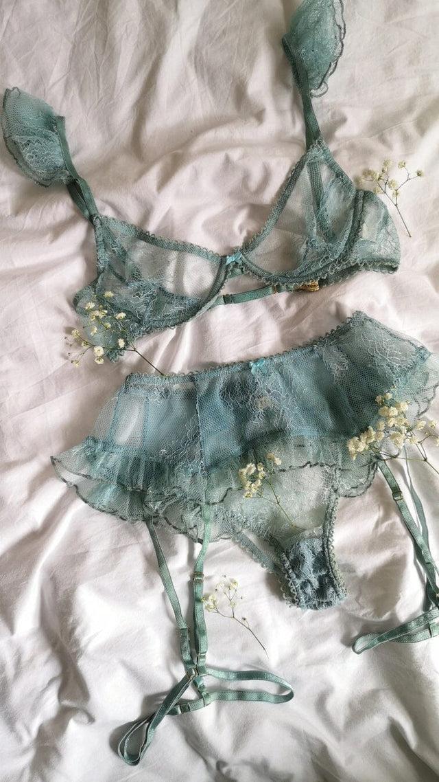 nina des criquets Ensemble "FANNY" Bleu Ciel