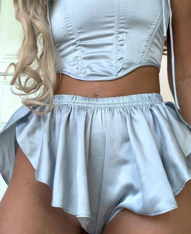 nina des criquets Ensemble "LADY VIOLETTE"" Bleu