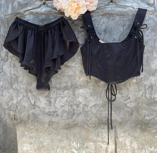 Nina Des Criquets Ensemble "LADY VIOLETTE" Noir