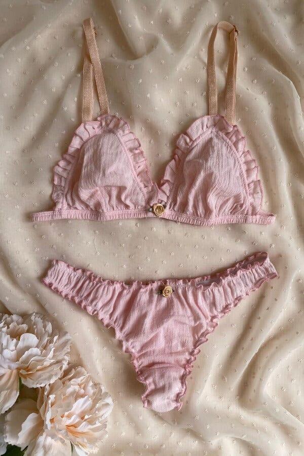 nina des criquets Ensemble "LOUISETTE" Rose