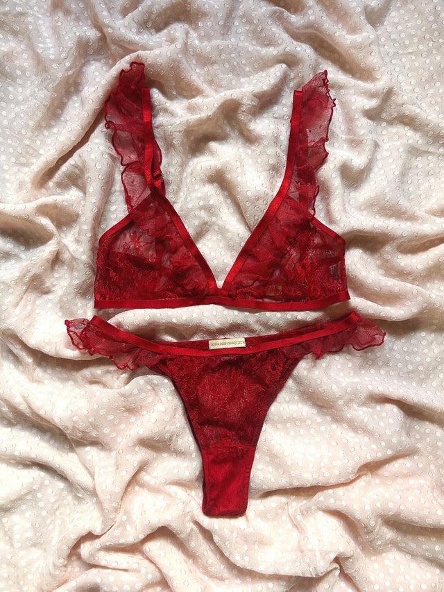 nina des criquets Ensemble "RIO" Rouge